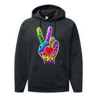 Peace Love Hope Joy Faith Kindness Performance Fleece Hoodie