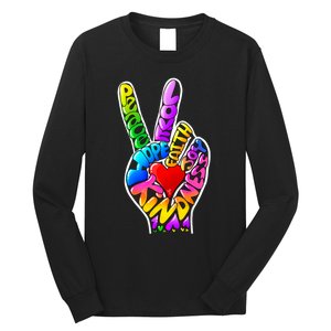 Peace Love Hope Joy Faith Kindness Long Sleeve Shirt