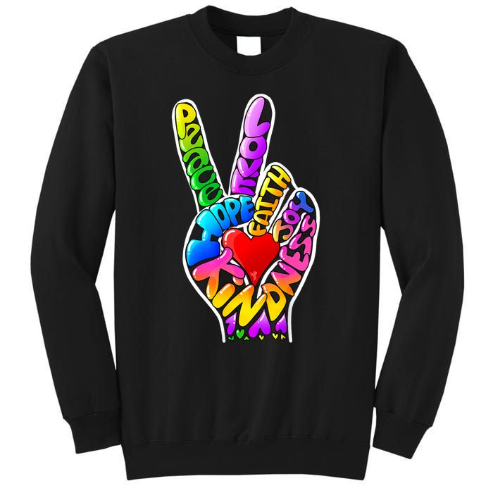 Peace Love Hope Joy Faith Kindness Sweatshirt