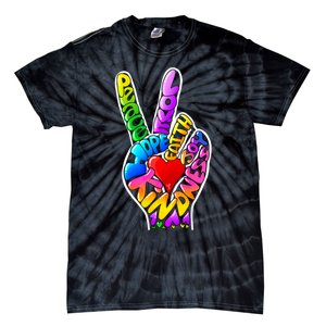 Peace Love Hope Joy Faith Kindness Tie-Dye T-Shirt