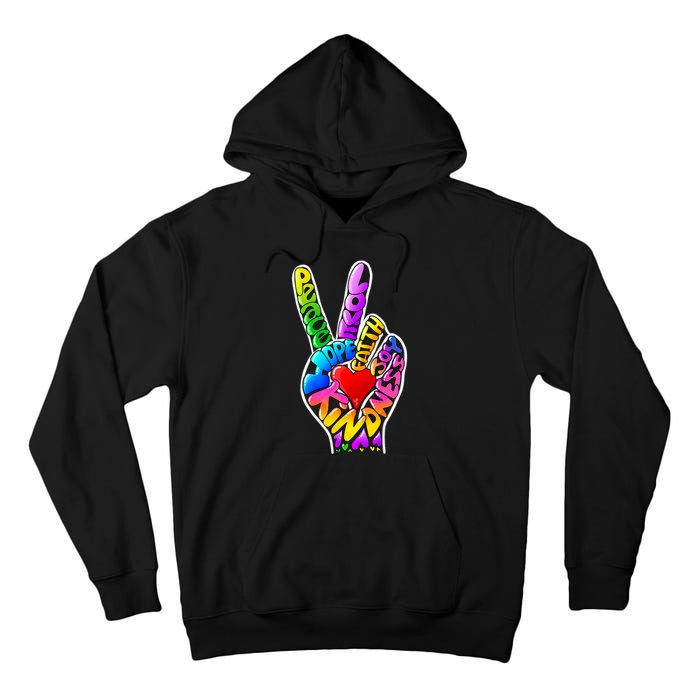 Peace Love Hope Joy Faith Kindness Tall Hoodie