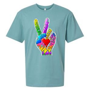 Peace Love Hope Joy Faith Kindness Sueded Cloud Jersey T-Shirt