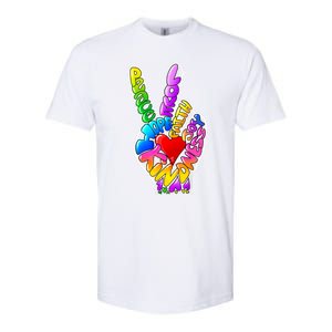 Peace Love Hope Joy Faith Kindness Softstyle CVC T-Shirt