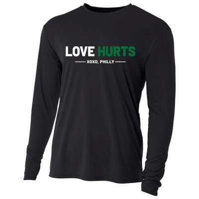 Philadelphia Love Hurts Philly Fan Pride Cooling Performance Long Sleeve Crew
