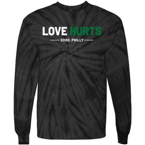 Philadelphia Love Hurts Philly Fan Pride Tie-Dye Long Sleeve Shirt