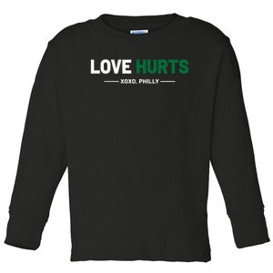 Philadelphia Love Hurts Philly Fan Pride Toddler Long Sleeve Shirt