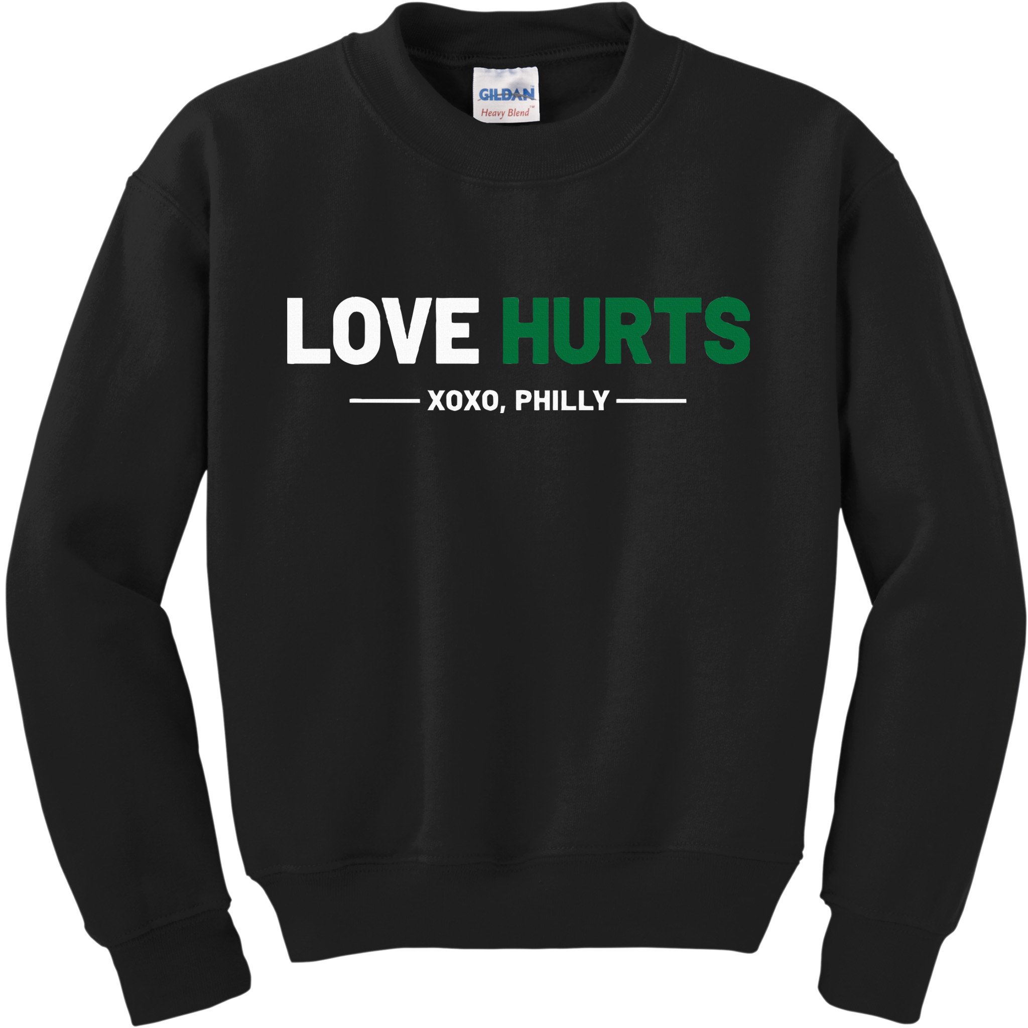Philadelphia Love Hurts Philly Fan Pride Kids Sweatshirt