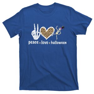 Peace Love Halloween Skeleton Halloween Gift T-Shirt