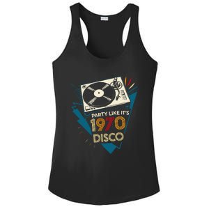 Party Like ItS 1970 Disco Funky Retro Music Ladies PosiCharge Competitor Racerback Tank