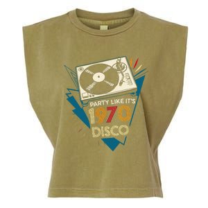 Party Like ItS 1970 Disco Funky Retro Music Garment-Dyed Women's Muscle Tee