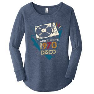 Party Like ItS 1970 Disco Funky Retro Music Women's Perfect Tri Tunic Long Sleeve Shirt