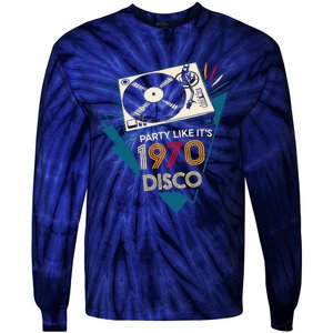 Party Like ItS 1970 Disco Funky Retro Music Tie-Dye Long Sleeve Shirt