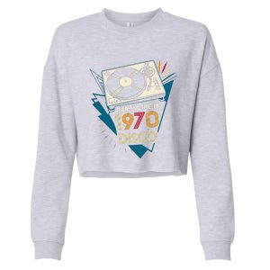 Party Like ItS 1970 Disco Funky Retro Music Cropped Pullover Crew