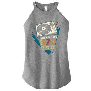 Party Like ItS 1970 Disco Funky Retro Music Women's Perfect Tri Rocker Tank