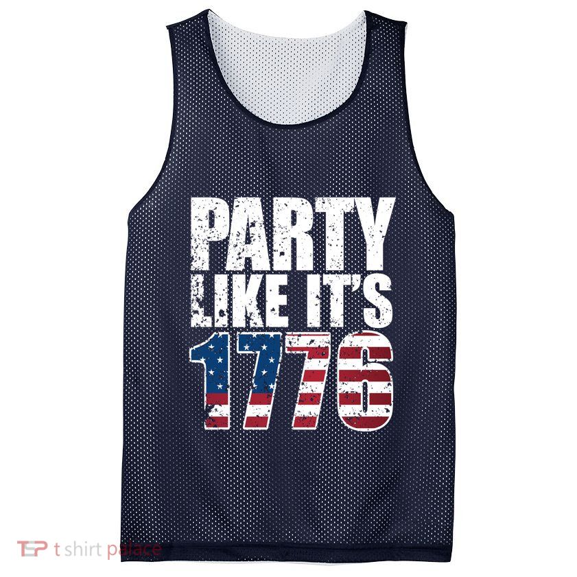 Party Like Its 1776 Mesh Reversible Basketball Jersey Tank