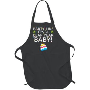 Party Like It’S A Leap Year Baby Leaplings Leap Day Feb 2 Leap Day February 29 Full-Length Apron With Pockets