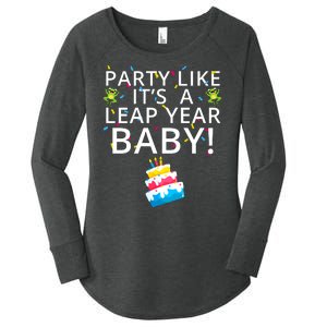 Party Like It’S A Leap Year Baby Leaplings Leap Day Feb 2 Leap Day February 29 Women's Perfect Tri Tunic Long Sleeve Shirt