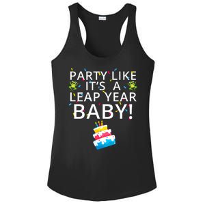 Party Like It’S A Leap Year Baby Leaplings Leap Day Feb 2 Leap Day February 29 Ladies PosiCharge Competitor Racerback Tank