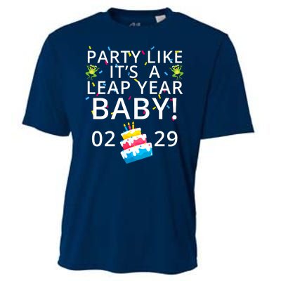 Party Like It’S A Leap Year Baby Leap Day Feb 2 Leap Day February 29 Leaplings Cooling Performance Crew T-Shirt