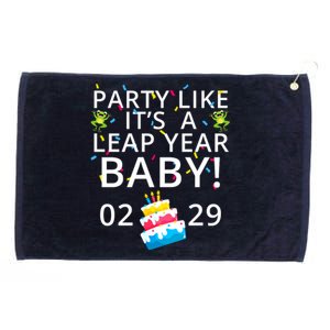 Party Like It’S A Leap Year Baby Leap Day Feb 2 Leap Day February 29 Leaplings Grommeted Golf Towel