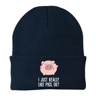 Pigs Lover I Just Really Like Pigs, OK? Cute Pigs Knit Cap Winter Beanie