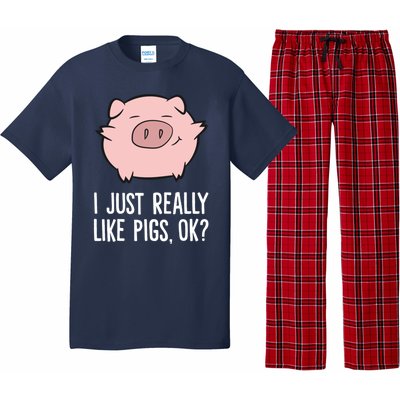 Pigs Lover I Just Really Like Pigs, OK? Cute Pigs Pajama Set