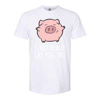 Pigs Lover I Just Really Like Pigs, OK? Cute Pigs Softstyle CVC T-Shirt