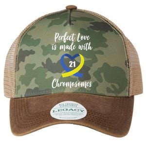 Perfect Love Is Made With 21 Chromosomes Down Syndrome Legacy Tie Dye Trucker Hat