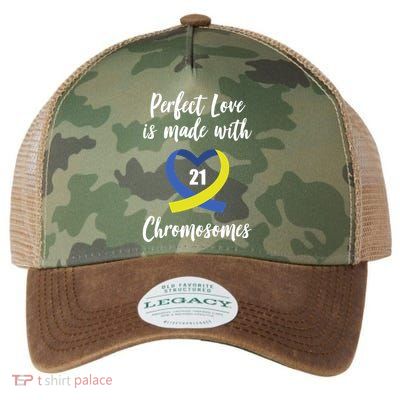 Perfect Love Is Made With 21 Chromosomes Down Syndrome Legacy Tie Dye Trucker Hat