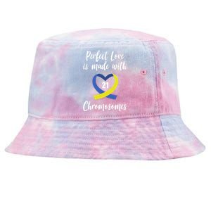 Perfect Love Is Made With 21 Chromosomes Down Syndrome Tie-Dyed Bucket Hat