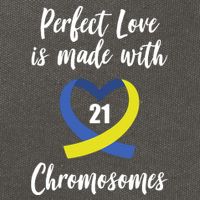 Perfect Love Is Made With 21 Chromosomes Down Syndrome Cotton Canvas Backpack