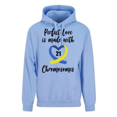 Perfect Love Is Made With 21 Chromosomes Down Syndrome Unisex Surf Hoodie