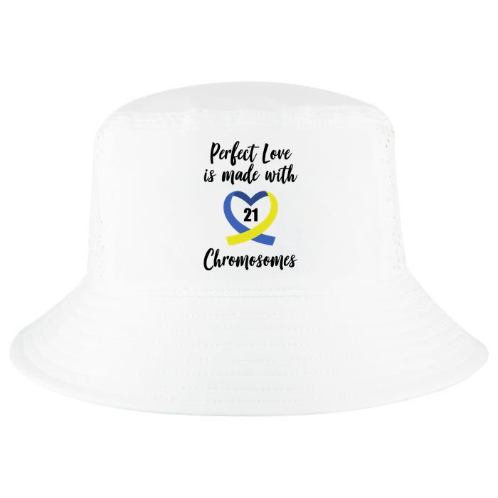 Perfect Love Is Made With 21 Chromosomes Down Syndrome Cool Comfort Performance Bucket Hat