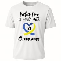 Perfect Love Is Made With 21 Chromosomes Down Syndrome Cooling Performance Crew T-Shirt