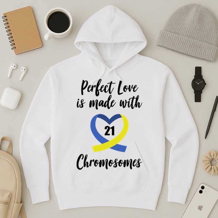Perfect Love Is Made With 21 Chromosomes Down Syndrome Hoodie