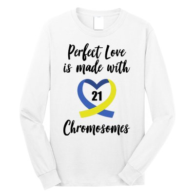 Perfect Love Is Made With 21 Chromosomes Down Syndrome Long Sleeve Shirt