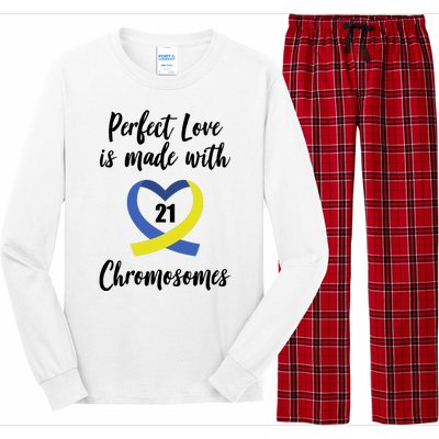 Perfect Love Is Made With 21 Chromosomes Down Syndrome Long Sleeve Pajama Set