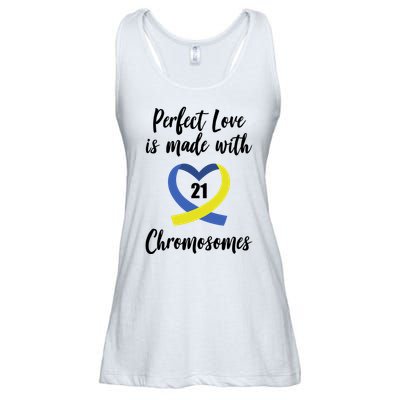 Perfect Love Is Made With 21 Chromosomes Down Syndrome Ladies Essential Flowy Tank