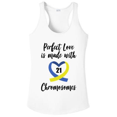 Perfect Love Is Made With 21 Chromosomes Down Syndrome Ladies PosiCharge Competitor Racerback Tank