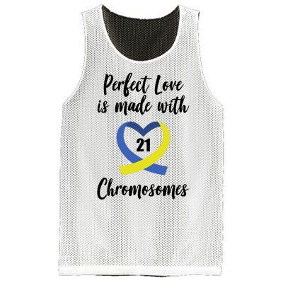 Perfect Love Is Made With 21 Chromosomes Down Syndrome Mesh Reversible Basketball Jersey Tank