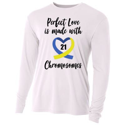 Perfect Love Is Made With 21 Chromosomes Down Syndrome Cooling Performance Long Sleeve Crew