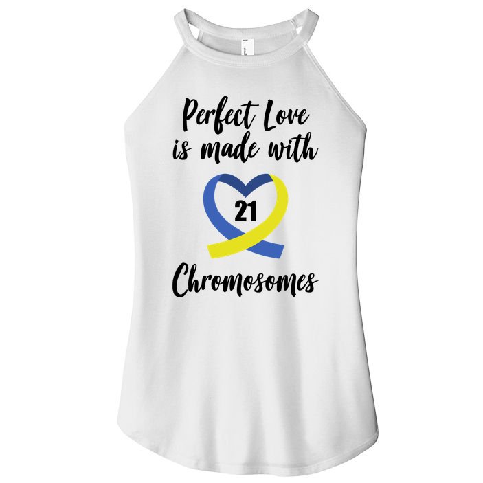 Perfect Love Is Made With 21 Chromosomes Down Syndrome Women's Perfect Tri Rocker Tank