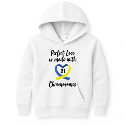 Perfect Love Is Made With 21 Chromosomes Down Syndrome Kids Hoodie