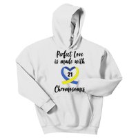 Perfect Love Is Made With 21 Chromosomes Down Syndrome Kids Hoodie