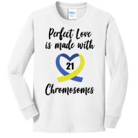 Perfect Love Is Made With 21 Chromosomes Down Syndrome Kids Long Sleeve Shirt