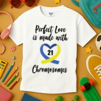 Perfect Love Is Made With 21 Chromosomes Down Syndrome Kids T-Shirt