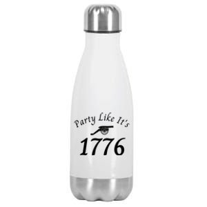 Party Like It’s 1776, American, Liberty, 4th Of July US Flag Stainless Steel Insulated Water Bottle