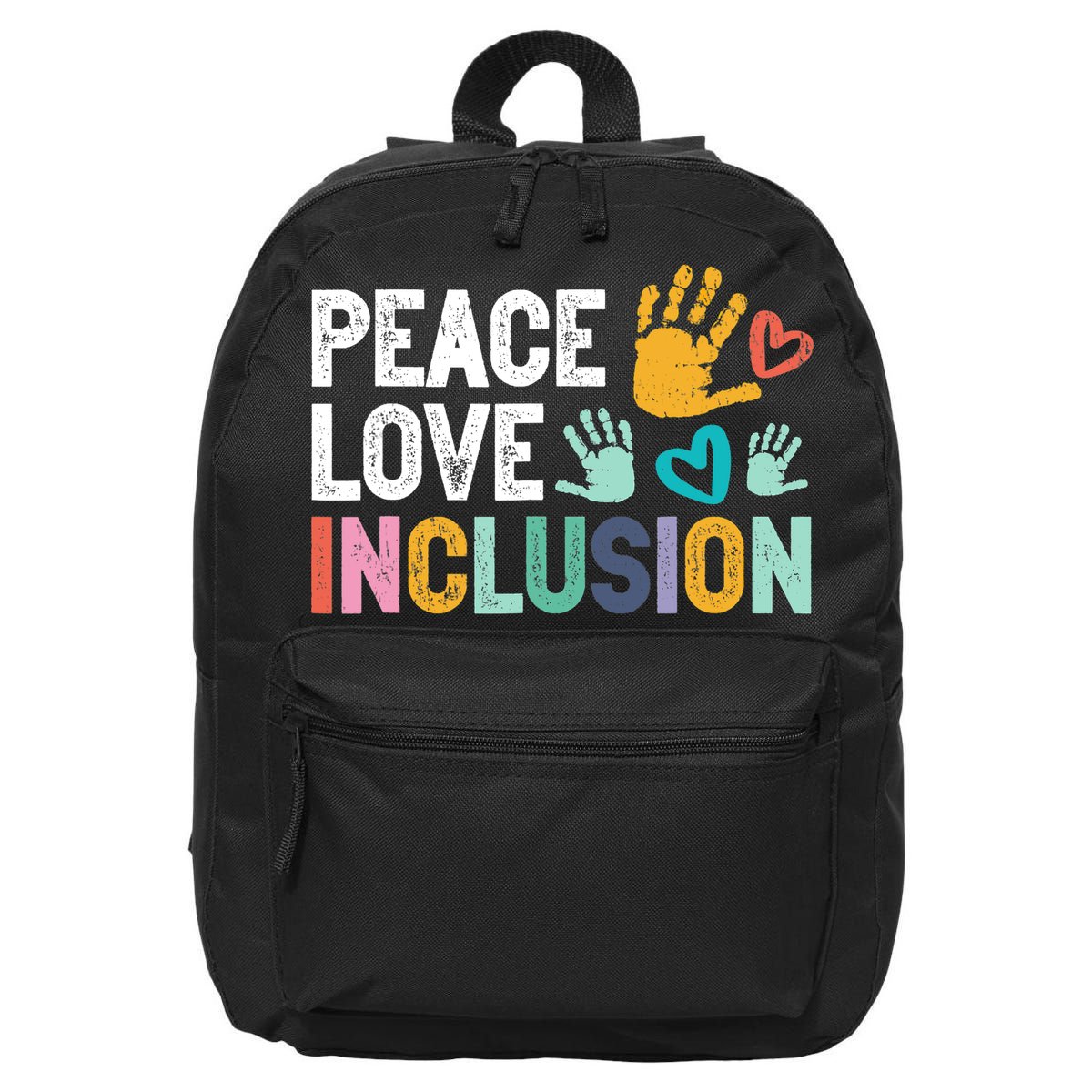Peace Love Inclusion For A Sped Teacher 16 in Basic Backpack