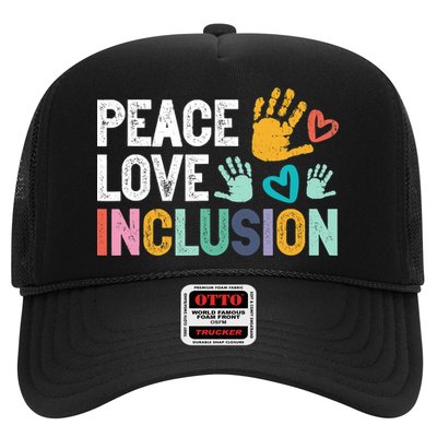 Peace Love Inclusion For A Sped Teacher Trucker Hat
