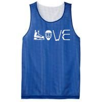 Peace Love Ice Hockey Game Day Ice Hockey Player Christmas Gift Mesh Reversible Basketball Jersey Tank